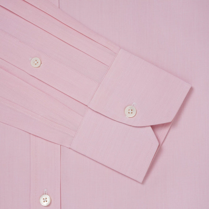 Pink Tailored Fit End on End Formal Shirt