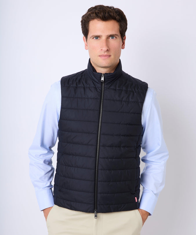 Navy Blue Padded Gilet