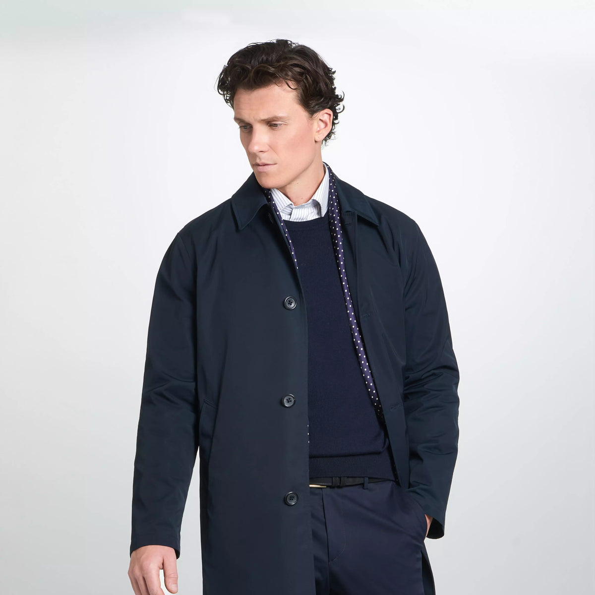 Navy Blue Unlined Modern Mac