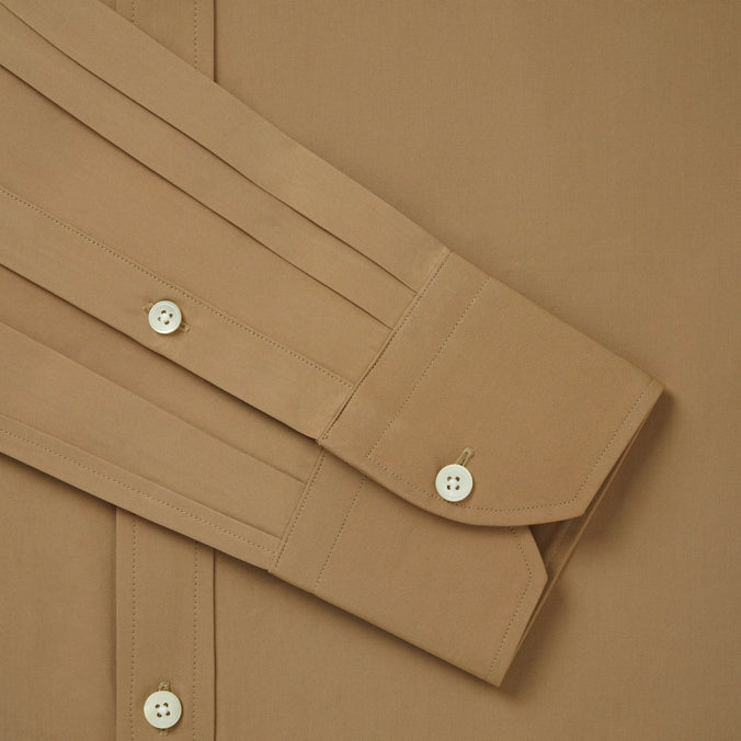 Camel Slim Fit Soft Finish Poplin Formal Shirt